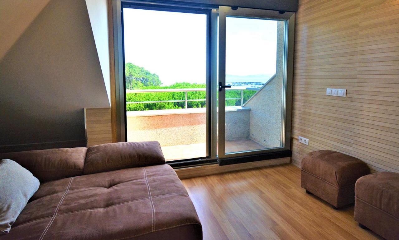 Atico De Playa Con Vistas En Baltar - Sanxenxo Appartement Portonovo Buitenkant foto